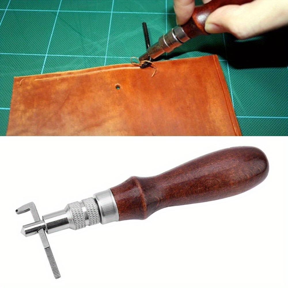 Leather Edge Beveler Set - 1 قطعة حافة جلدية قابلة للتعديل