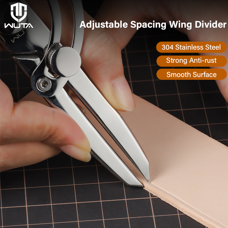 Leather Edge Beveler Set - WUTA-بوصلة جلدية مصقولة ، تباعد قابل