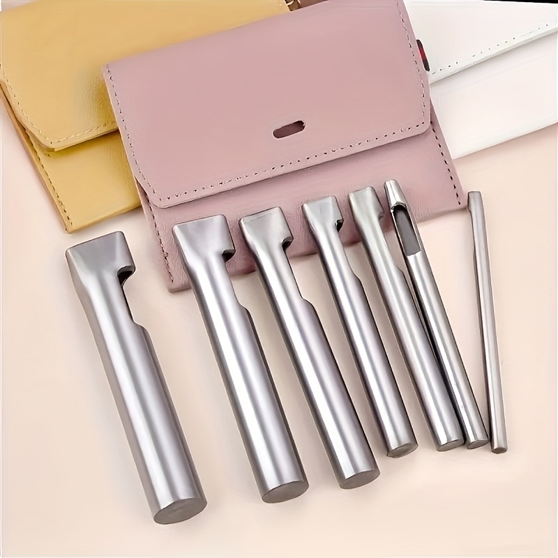 Hand Press Hole Punch Leather - 5 قطع من أدوات ثقب الجلد