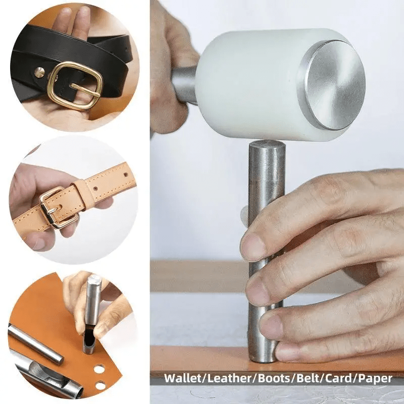 6 قطع من أدوات ثقب الجلد، أداة - مراجعة Hand Press Hole Punch Leather وسعره