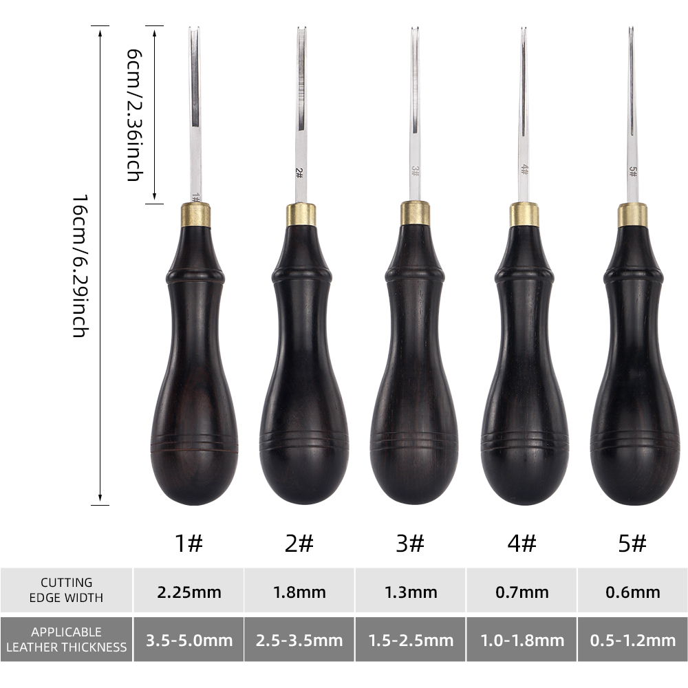 أداة حافة جلدية مشطوفة للحواف  - مراجعة Leather Edge Beveler Set وسعره