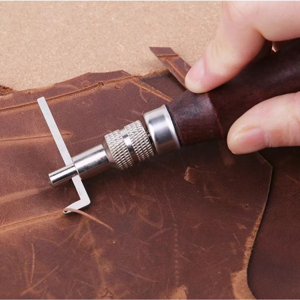 1 قطعة حافة جلدية قابلة للتعدي - مراجعة Leather Edge Beveler Set وسعره