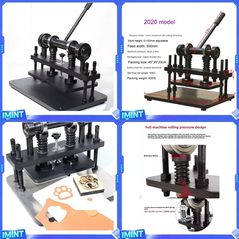 ماكينة قص يدوية صغيرة مسطحة مق - مراجعة Leather Cutting Die Press وسعره