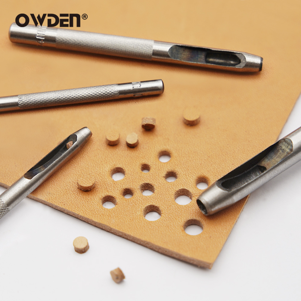 6 قطع من أدوات تثقيب الثقب الج - مراجعة Hand Press Hole Punch Leather وسعره