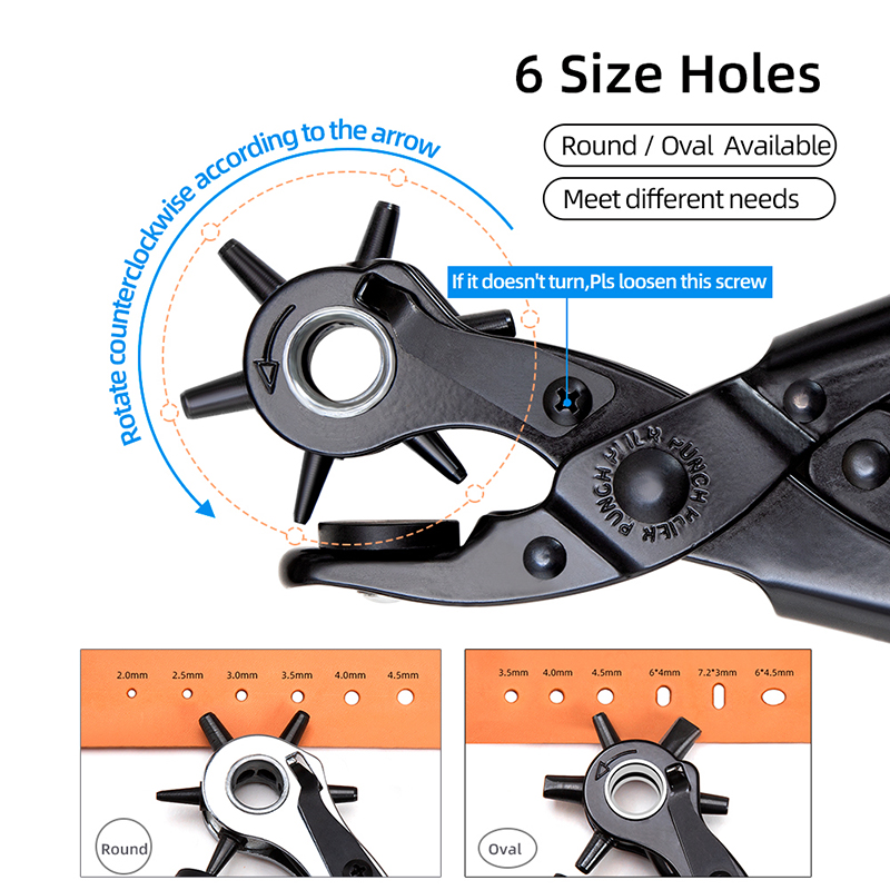 مجموعة أدوات ثقب الحزام الجلدي - مراجعة Hand Press Hole Punch Leather وسعره
