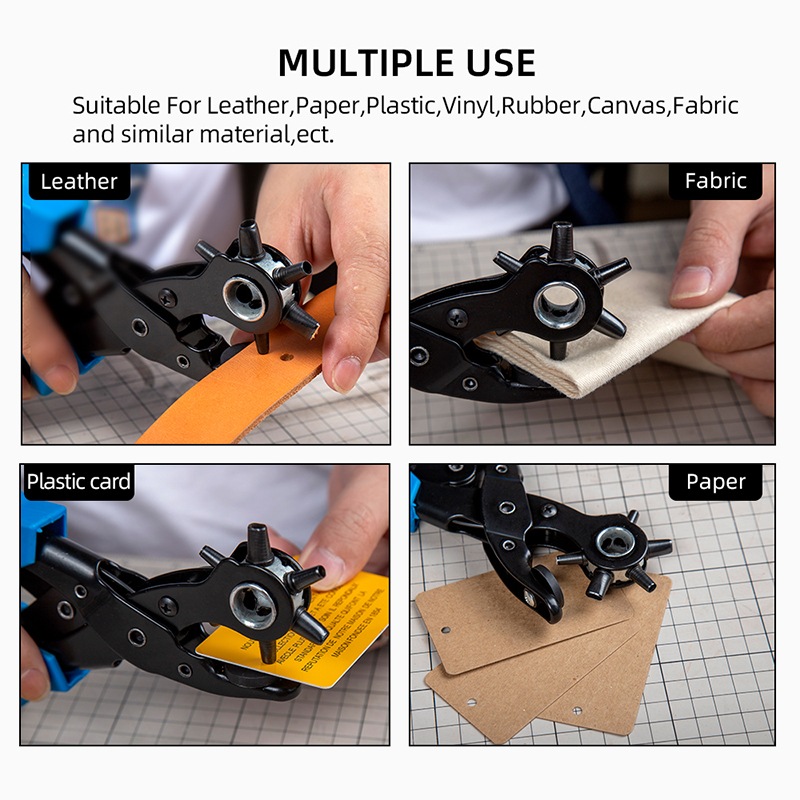 مجموعة أدوات ثقب الحزام الجلدي - مراجعة Hand Press Hole Punch Leather وسعره