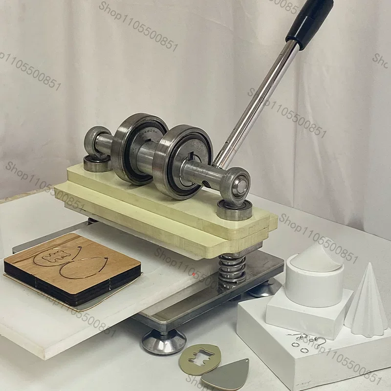آلة قطع الجلد اليدوية بعجلتين، - مراجعة Leather Cutting Die Press وسعره