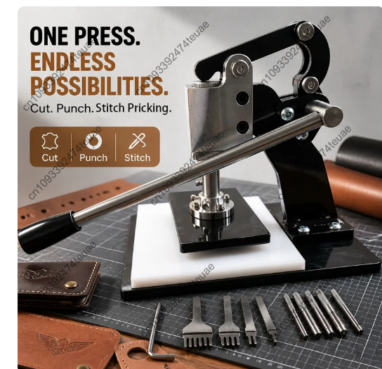 آلة الضغط اليدوية E09، آلة ضغط - مراجعة Leather Cutting Die Press وسعره