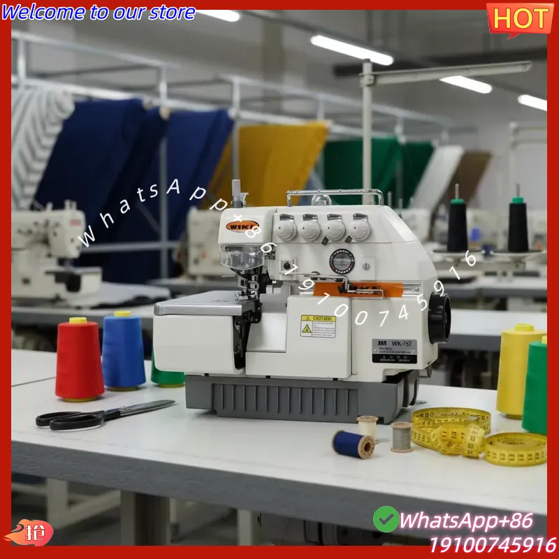 ماكينة خياطة صناعية عالية السر - مراجعة Overlock Sewing Machine 4 Thread وسعره