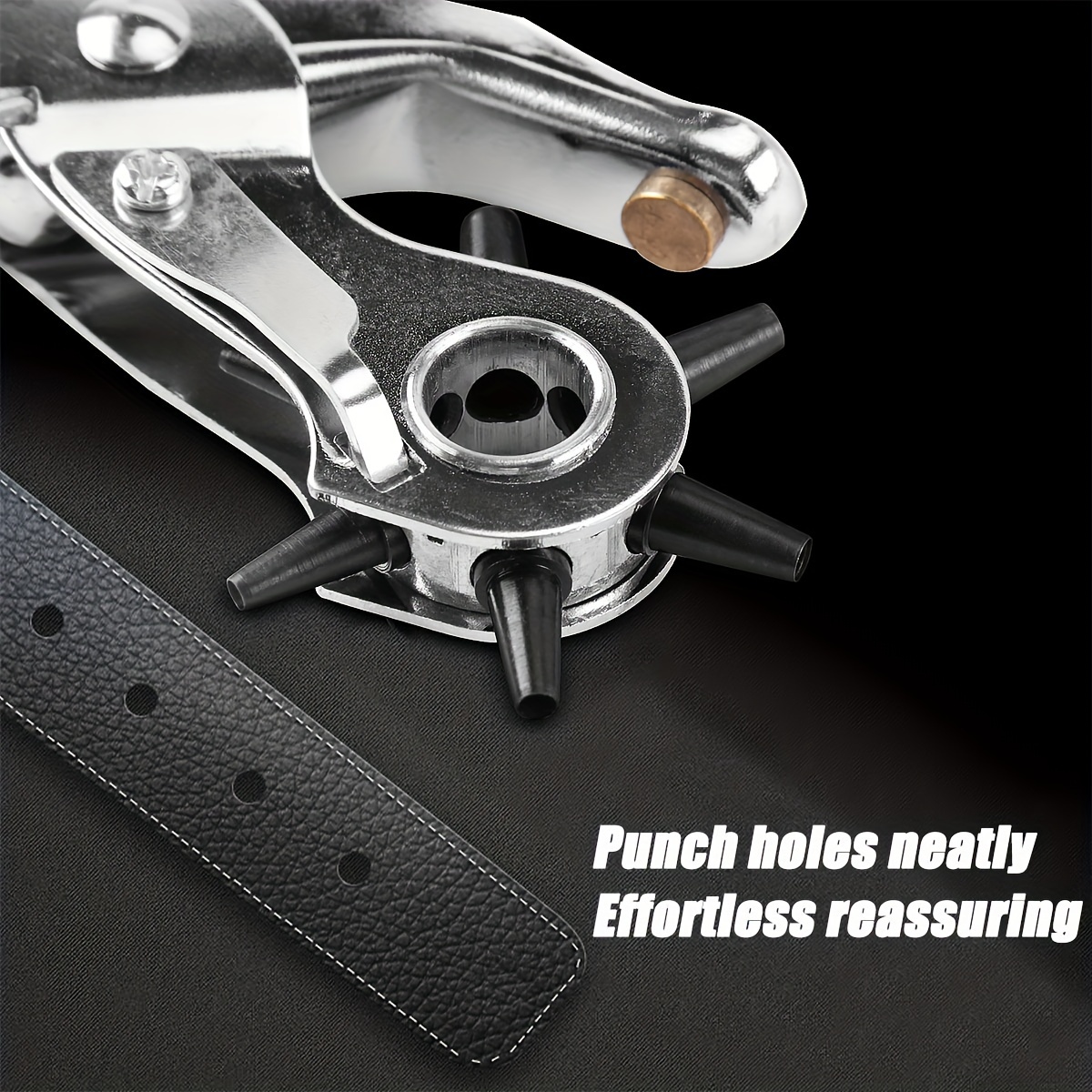 أداة ثقب جلدية احترافية جديدة  - مراجعة Hand Press Hole Punch Leather وسعره