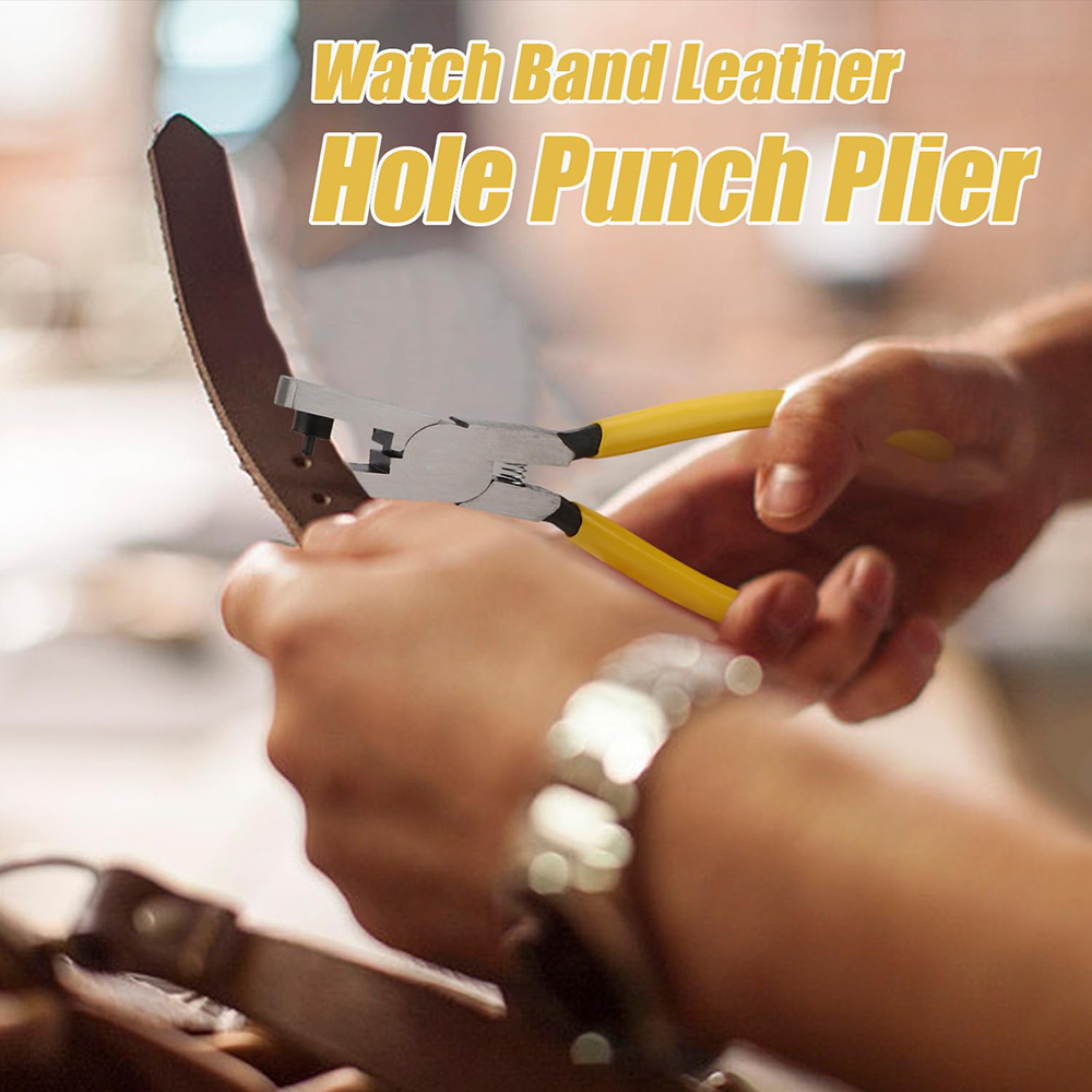 الجلود ثقب لكمة ذو طيات العالم - مراجعة Hand Press Hole Punch Leather وسعره